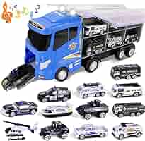 #値下げ中！ ミニカーセット トラック5台と乗用車 12台 Amazon | 大型トラック 12台 合金製 ミニカー セット 車おもちゃ